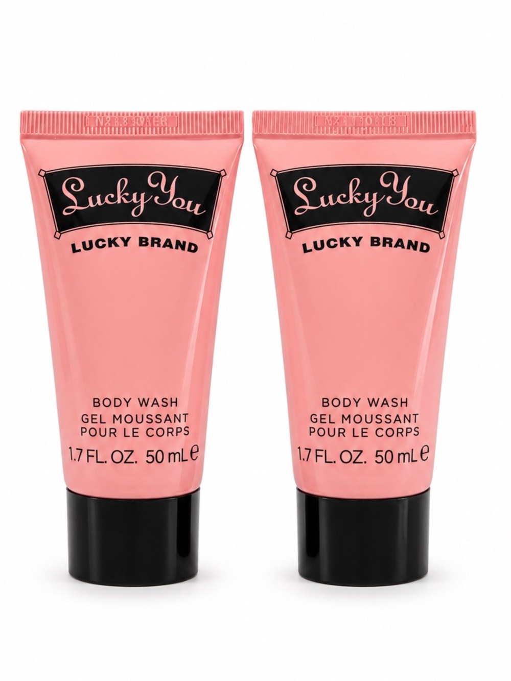 Lucky You by Lucky Brand Body Wash Travel Size Duo 1.7 oz Each New